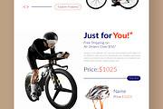 Ecommerce Landing Page Layout, a Landing Page Template by CreativeShaper (Thumbnail 3 of 6)