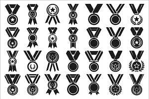 Modern medal icon vector logo design, an Illustration by Amazin_art