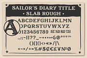Sailors Diary Title Slab, a Serif Font by BAD TASTE (Thumbnail 6 of 7)