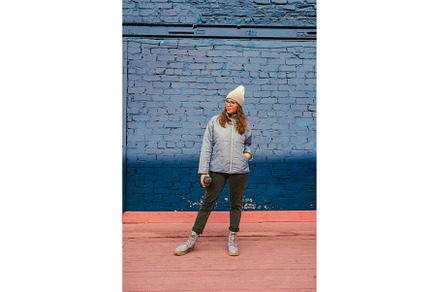 Portrait of a stylish woman in blue, a Person Photo by Jan Jack Russo Media