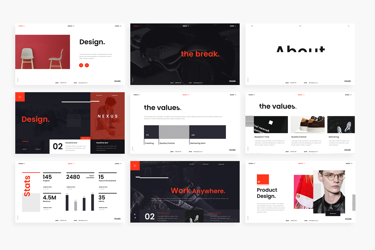Nicole Business PowerPoint Template, a Presentation Template by Mikokit (Photo 5 of 10)
