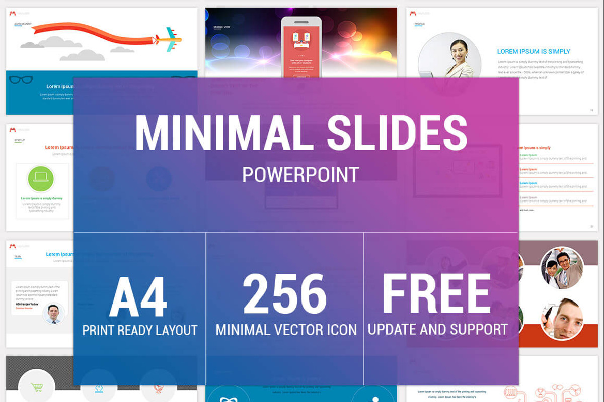 MINIMAL Slides PowerPoint, a Presentation Template by ORCOLOR (Photo 1 of 5)