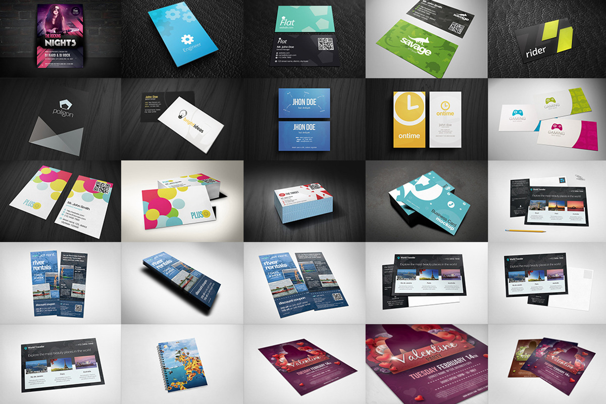 All My Mockups Mega Bundle, a Print Template by Rafael Oliveira (Photo 2 of 5)