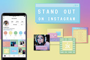 Retro Computer Aesthetic Instagram, a Social Media Template by Liseno Designs (Thumbnail 8 of 8)