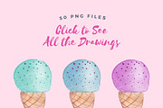 Watercolor Sweet Patterns, a Pattern Graphic by Spirit of Colors (Thumbnail 7 of 7)