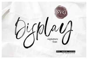 SALE! Display Signature Font - SVG