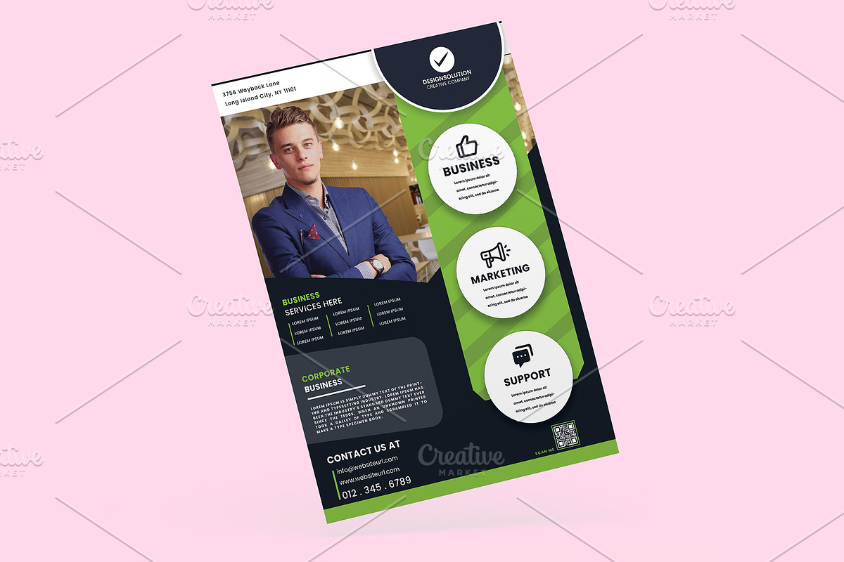 Modern Business Flyer Template, a Flyer Template by MadeByShahbaz (Photo 3 of 5)