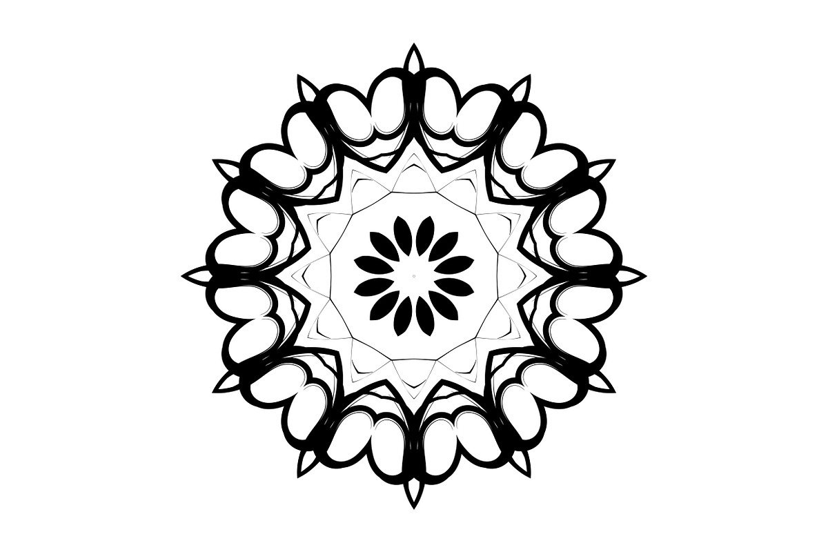 Artistic Mandala Vector Collection, a Decorative Illustration by NJ Himel (Photo 48 of 101)