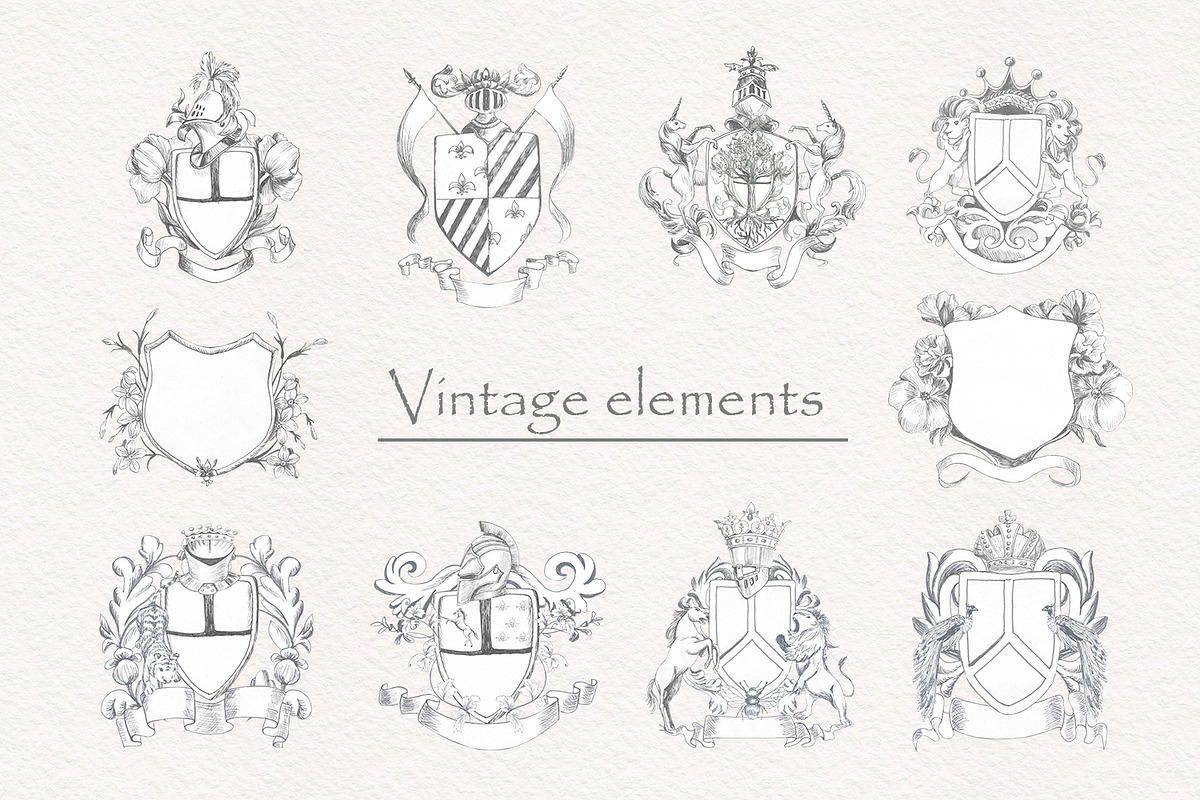Creator of wedding vintage monograms, an Illustration by Love Watercolor Store (Photo 2 of 9)