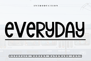 Everyday, a Sans Serif Font by FreshTypeINK (Thumbnail 1 of 7)