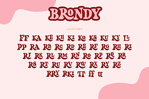 Brondy - Cute Retro Serif Font