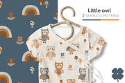 Little owl seamless pattern for kids, a Pattern Graphic by Sukanya Radana (Thumbnail 1 of 4)