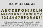 Retro alphabet in black with bulbs, an Object Graphic by MariiaVD (Thumbnail 6 of 6)