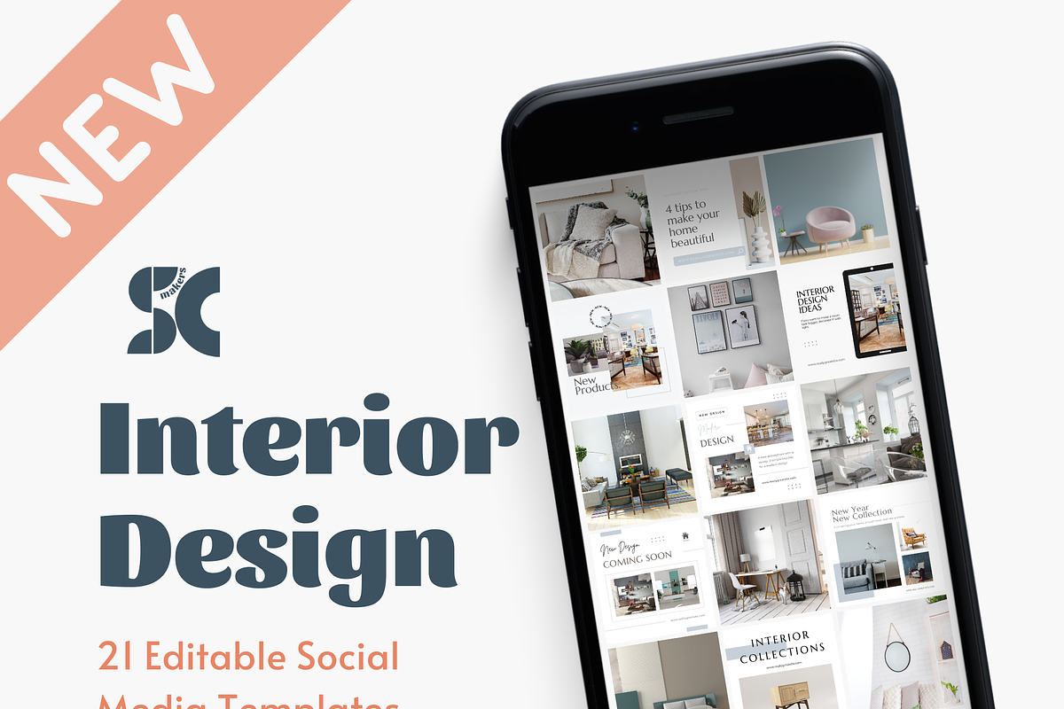 Social Media Template for Interior D, a Social Media Template by SmallMakersContent (Photo 1 of 4)