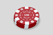 Casino Chips Mockup - 6 views, an Advertising Mockup by Illusiongraphic (Thumbnail 4 of 18)