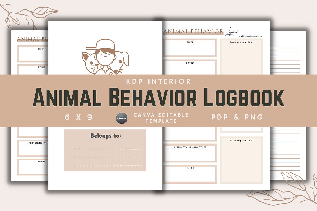 Animal Behavior Logbook, a Templates & Theme by KDPISH (Photo 1 of 4)