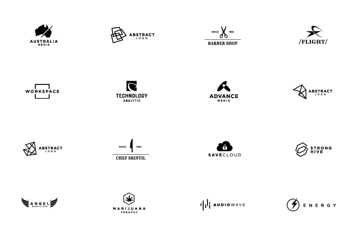 Random Minimalist Logo Bundle, a Branding & Logo Template by Toko Pak Sabar