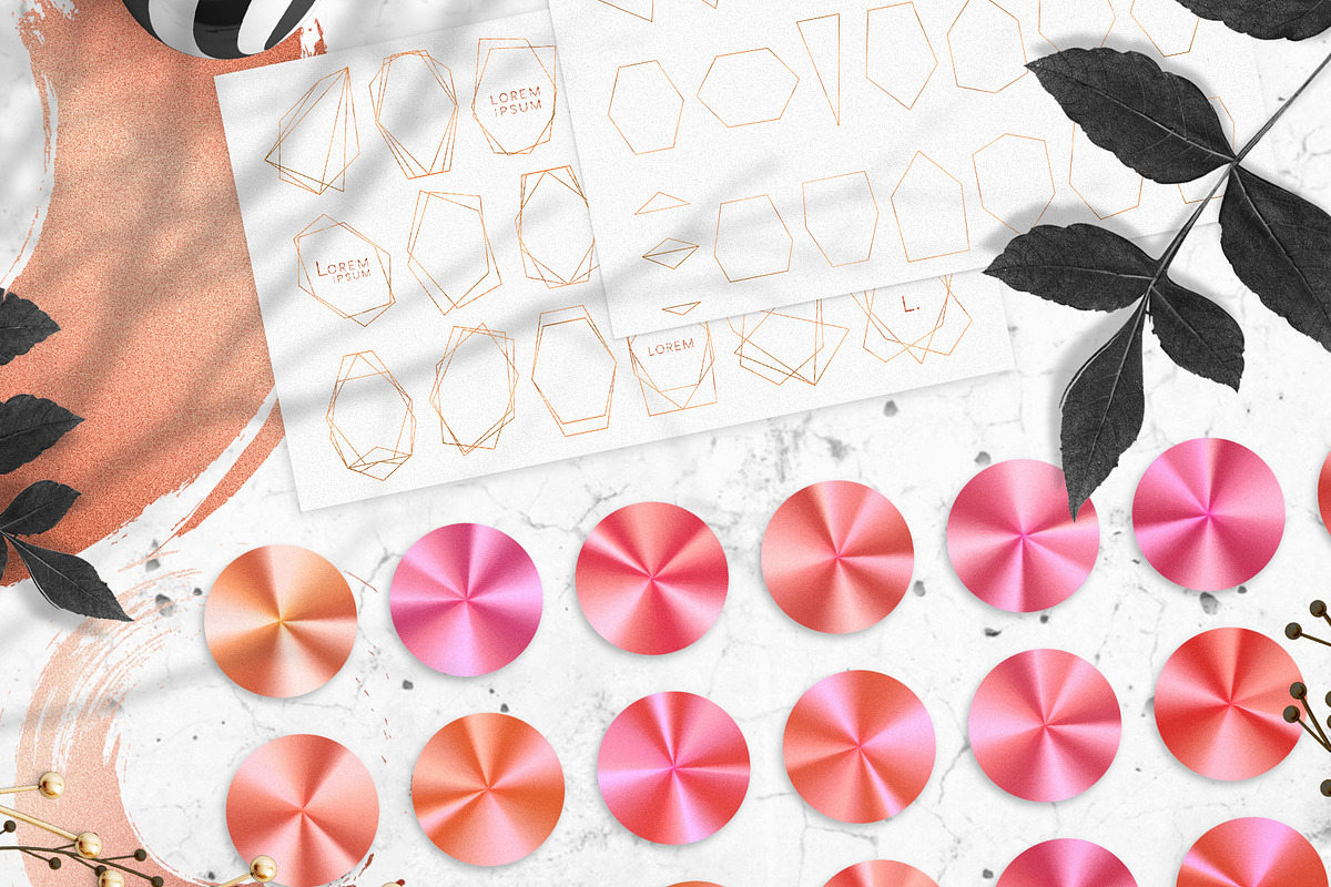 Gold Gems - trendy collection, a Decorative Illustration by Gluiki (Photo 15 of 15)