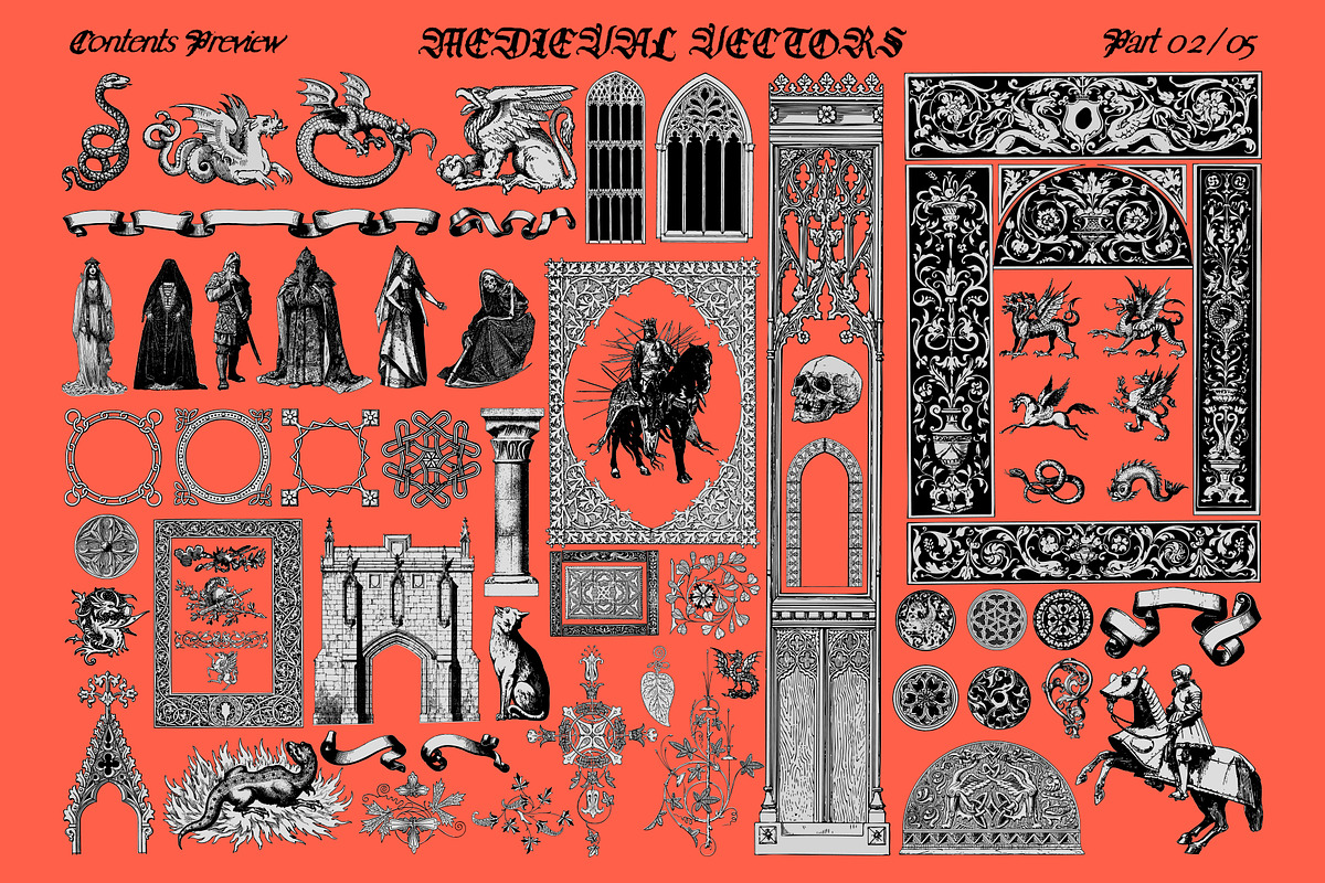 Medieval Vectors, an Object Graphic by MiksKS (Photo 10 of 13)