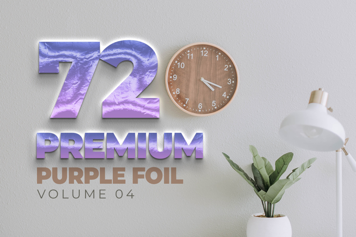 72 Premium Foil Purple Style, a Layer Style Add-On by yantodesign (Photo 5 of 7)