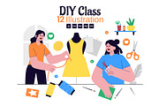 12 DIY Class Illustration, a Decorative Illustration by denayunebgt (Thumbnail 1 of 4)