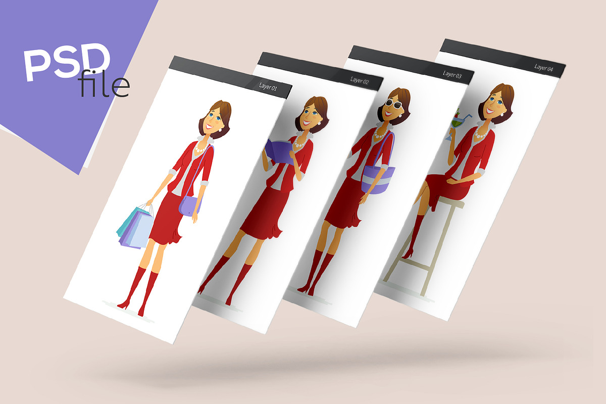 Big Cartoon People Character Kit, an Education Illustration by Boyko Pictures (Photo 3 of 9)
