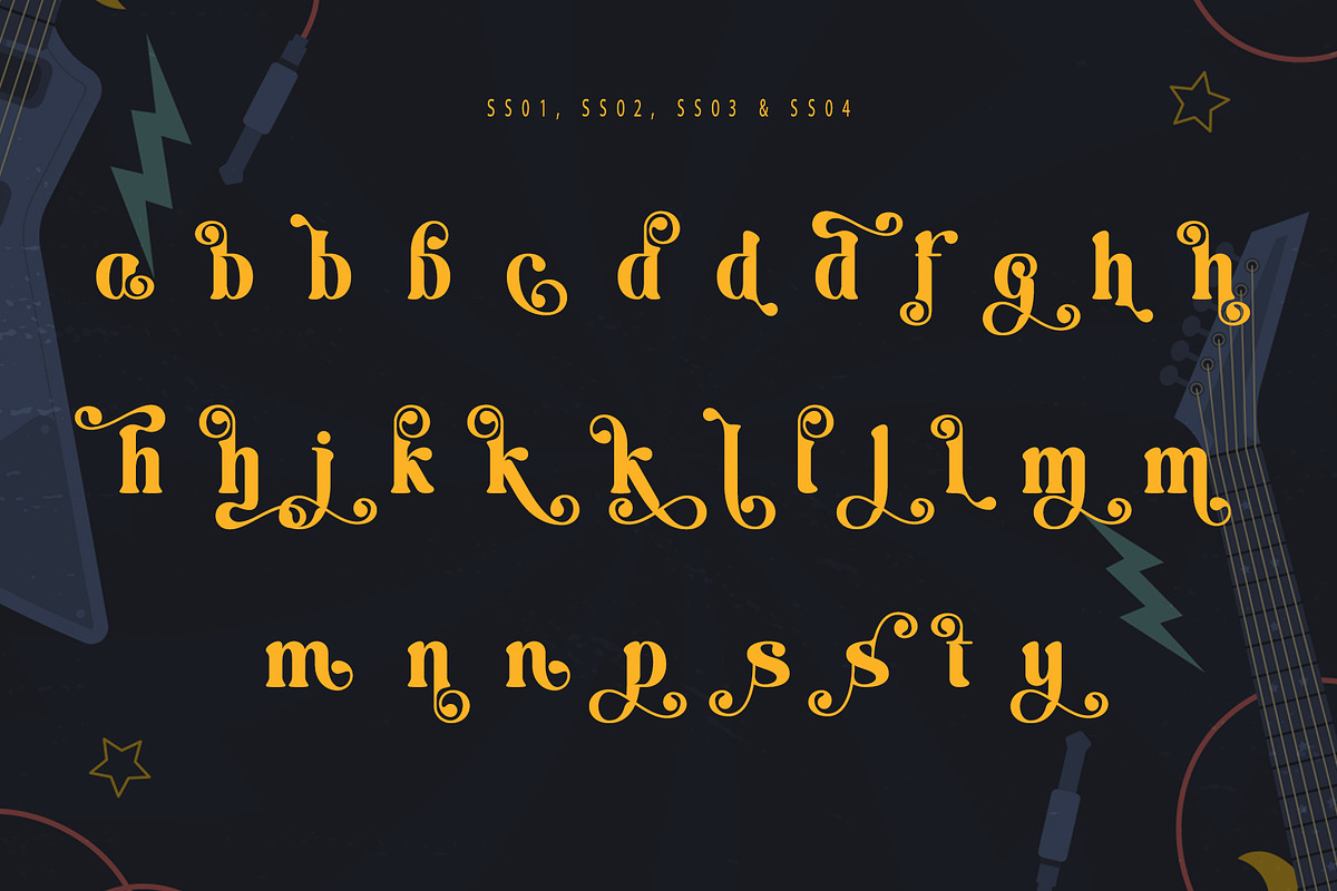 Rocker Sunday, a Sans Serif Font by Letterara (Photo 10 of 13)