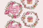 Happy Mother's Day Clipart, an Illustration by TheClipAtelier (Thumbnail 3 of 3)