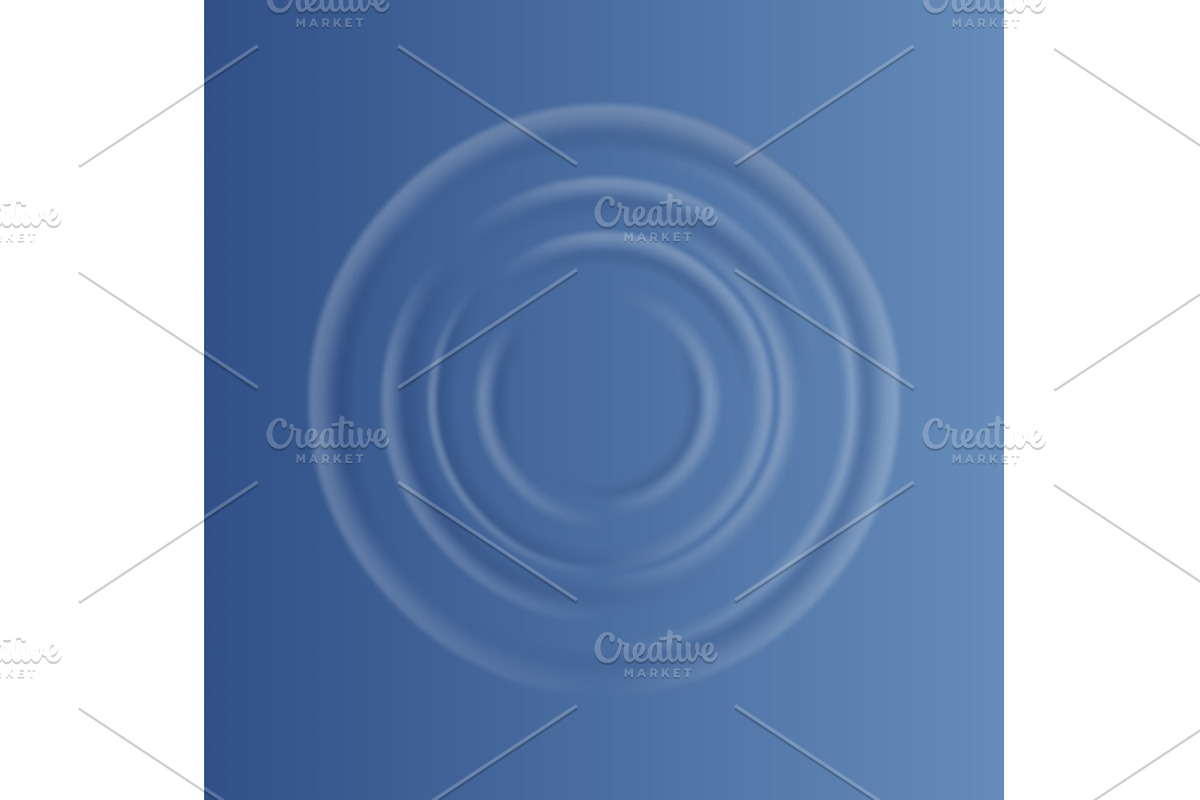 Water ripple effect top view, an Illustration by Things for designers