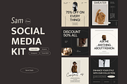 SAM | Social Media Kit, a Social Media Template by Ann Creative (Thumbnail 1 of 9)