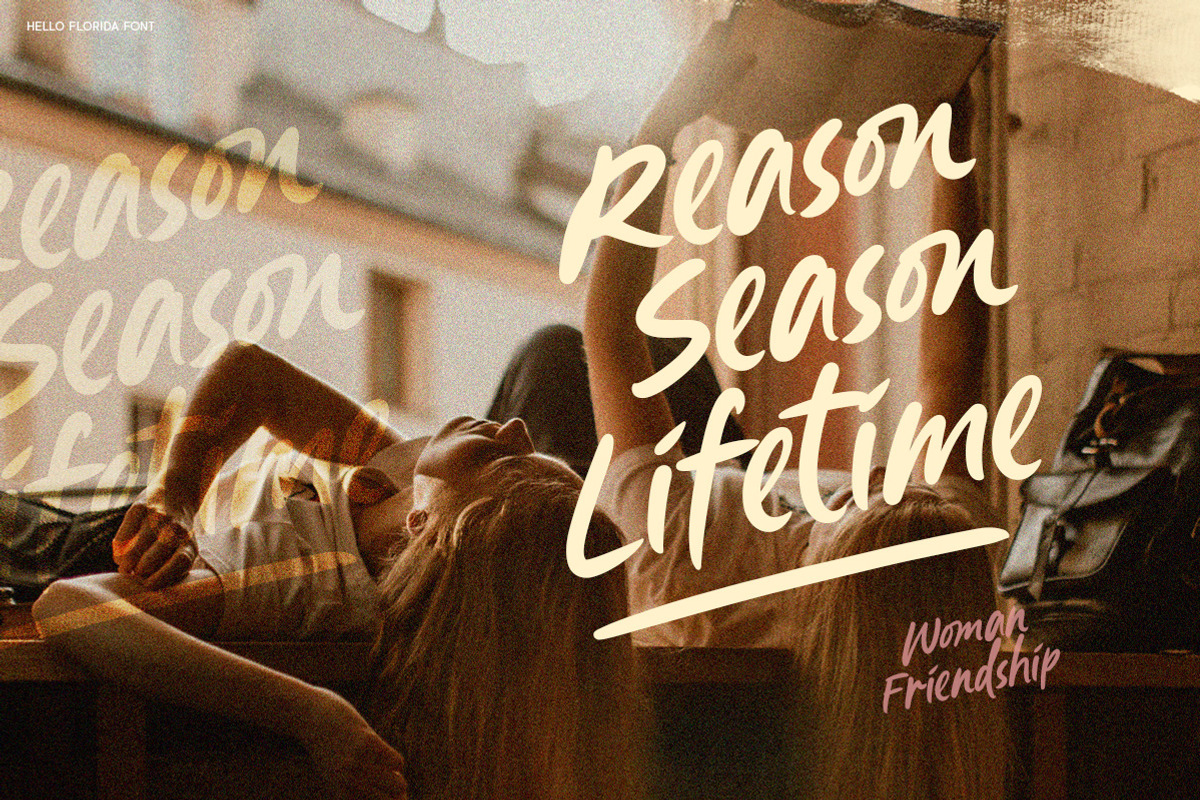 Hello Florida - Handrawn Font, a Font by Letterhend Studio (Photo 9 of 11)