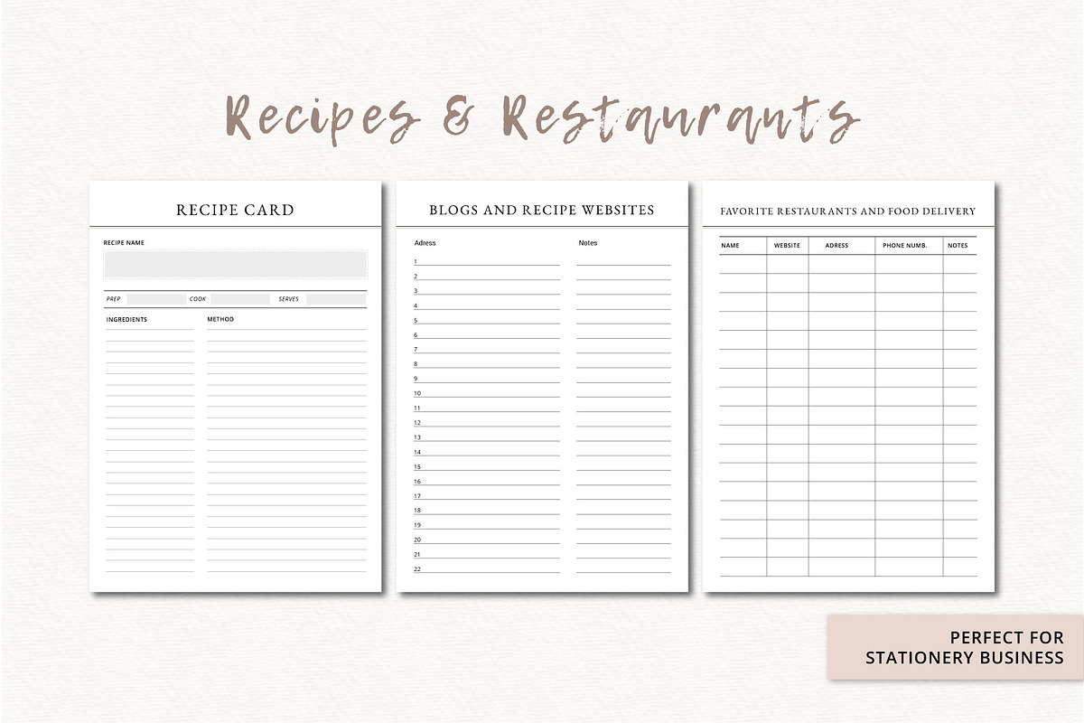 Meal Planner, a Stationery Template by Anatartan Design (Photo 4 of 4)