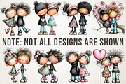 Dreamy Sweetheart Valentine Clipart, a Person Illustration by RobertsArt (Thumbnail 5 of 7)