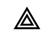 20 Black Triangle Geometric Icons, an Icon by Gfx_Store (Thumbnail 5 of 10)