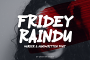 Fridey Raindu Stamp & HandDrawn Font, a Handwritten Font by QR Design Studio (Thumbnail 1 of 6)