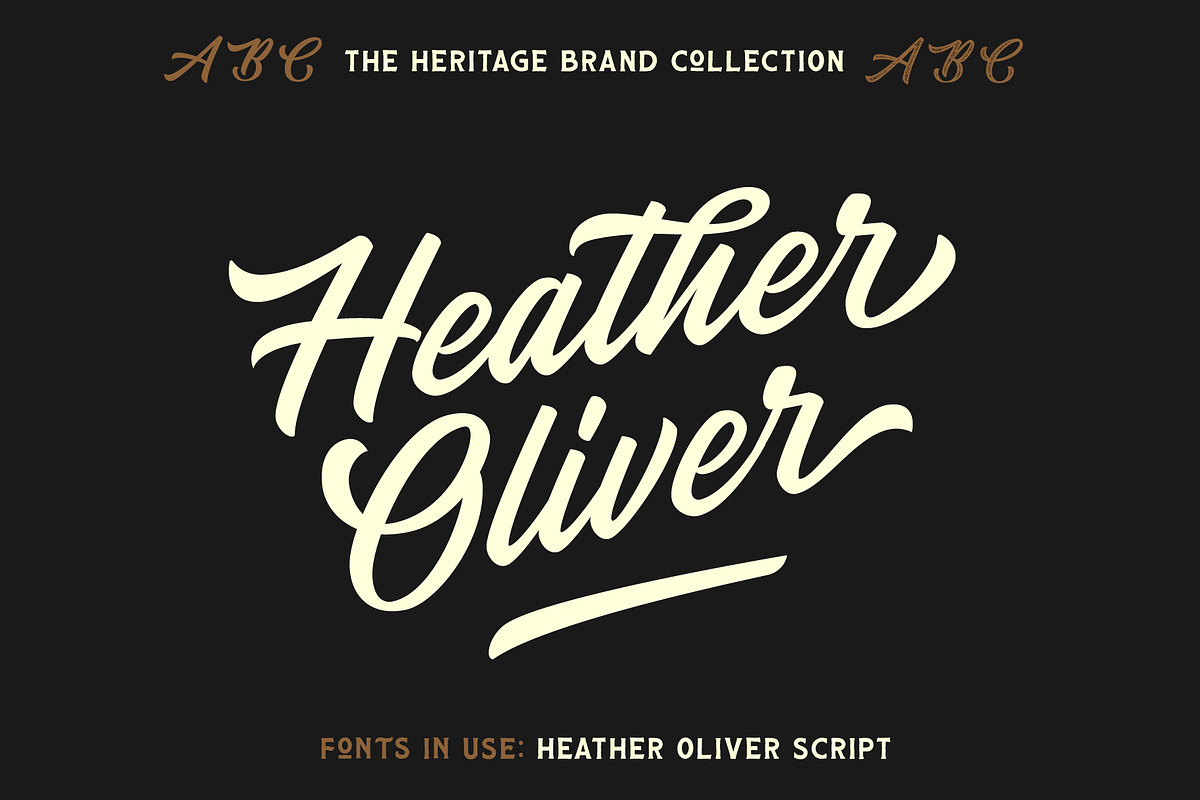 The Heritage Brand Collection, a Serif Font by Hustle Supply Co. (Photo 12 of 14)