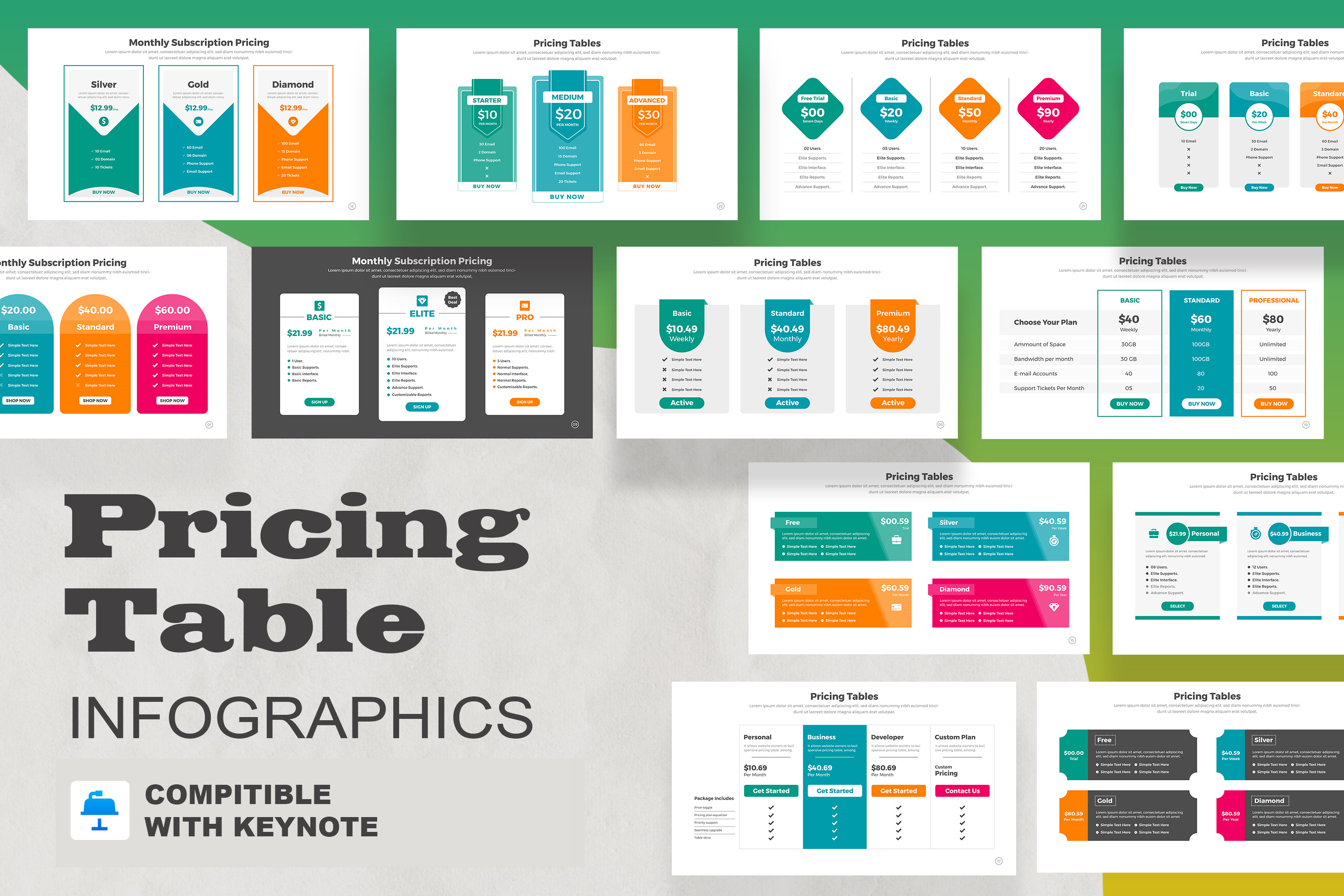 Pricing Infographic Keynote