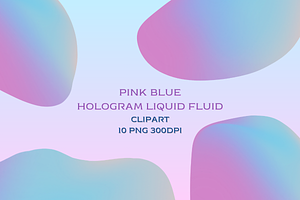 Pink Blue Liquid Fluid Clip Art
