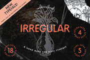 Irregular | Handmade Sans-serif Font, a Sans Serif Font by Beveled Design Co. (Thumbnail 1 of 7)