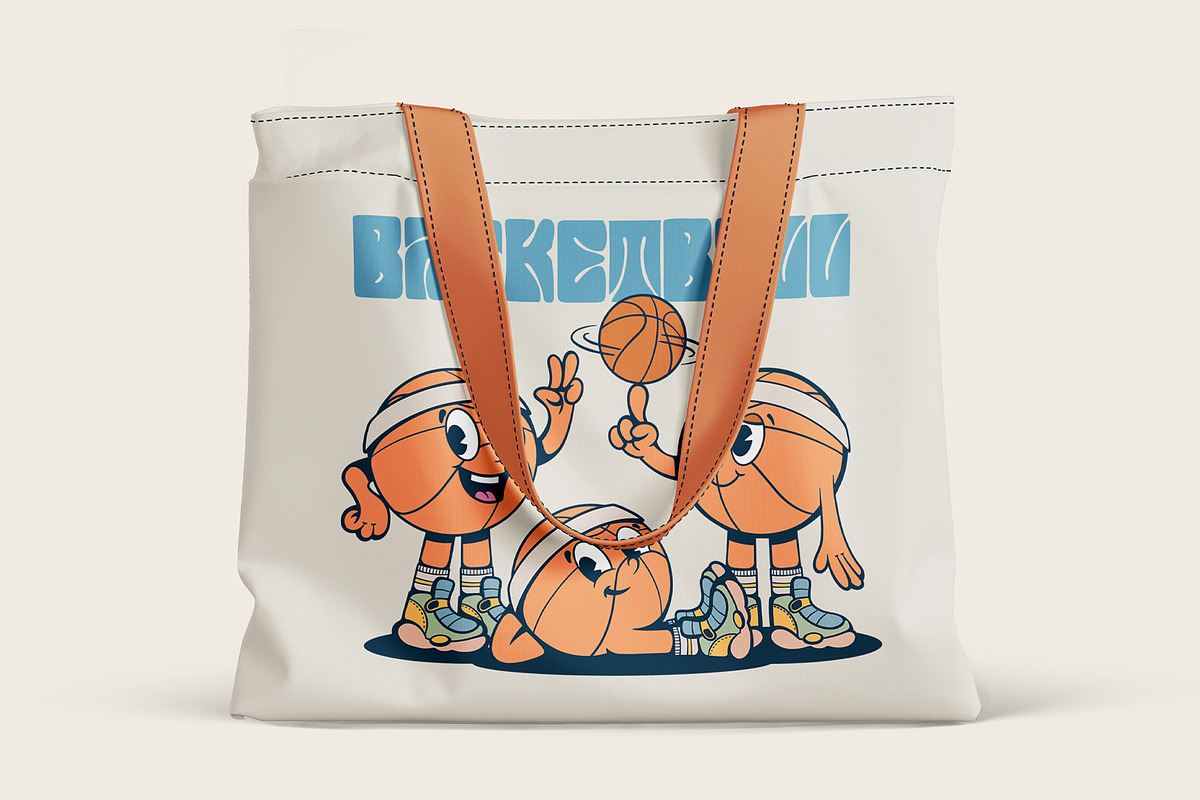 Sport Balls Retro Characters, a Sport Illustration by Alina Sh (Photo 4 of 11)