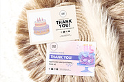 Cake Business Thank You Card, a Design Template by Snapybiz (Thumbnail 1 of 9)