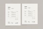 Invoice, Timeline, Quote & Receipt, a Stationery Template by Hannah Bacon Design (Thumbnail 3 of 4)