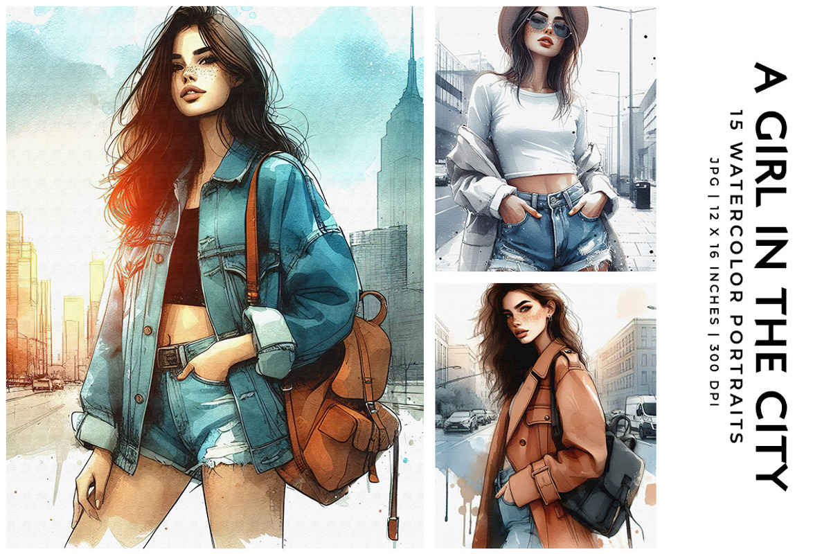 A Girl in The City, a Person Illustration by Digital Art Creations (Photo 1 of 10)