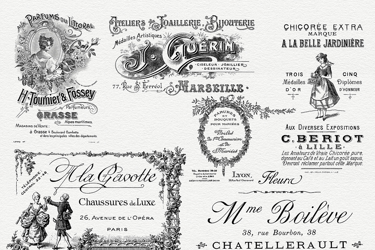 Essential Vintage French Graphics, a Graphic by French Kiss Collections (Photo 10 of 30)