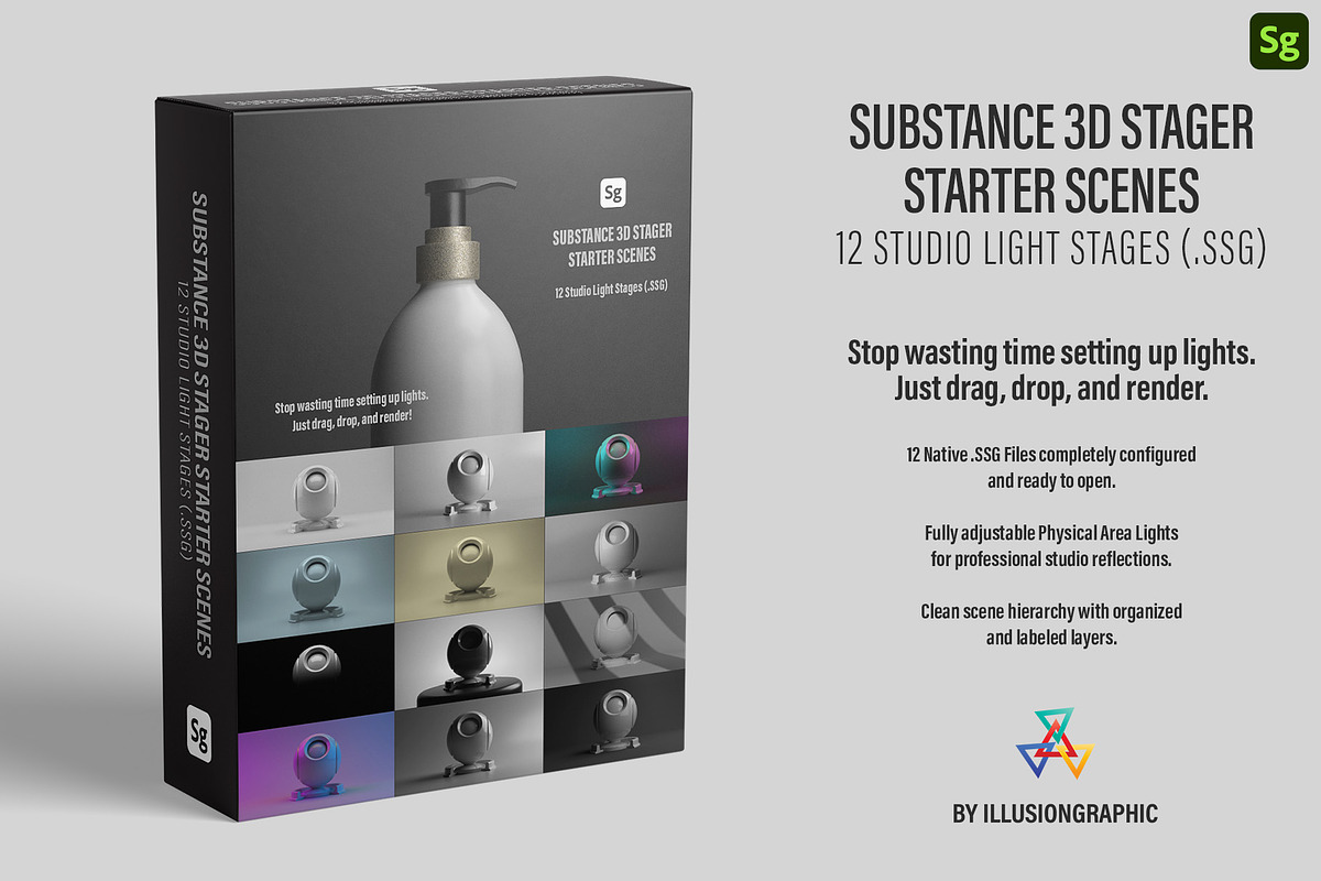 Substance 3D Stager Starter Scenes, a Scene 3D Model by Illusiongraphic (Photo 1 of 17)