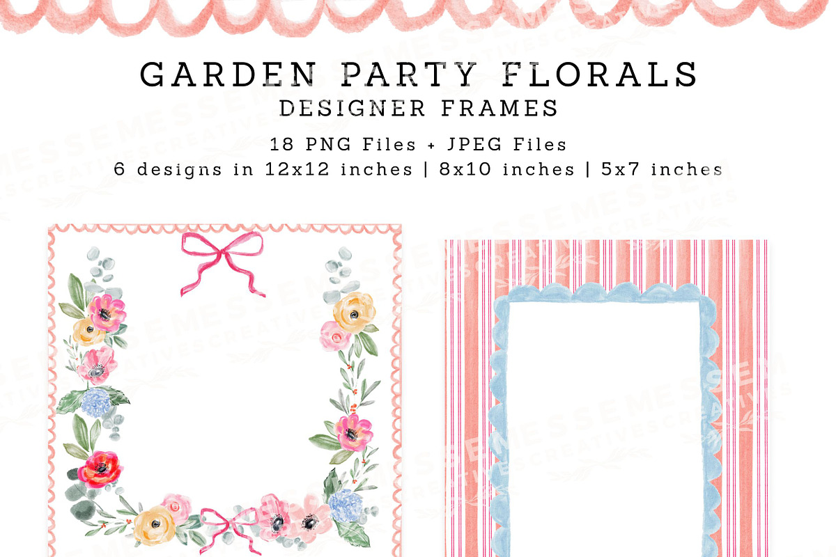 Garden Party Florals PNG Design Kit, a Decorative Illustration by Essem Creatives (Photo 4 of 11)