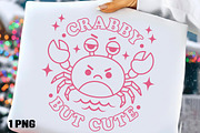 Crabby But Cute PNG, a Seasonal Illustration by DreamCafeArt (Thumbnail 1 of 4)