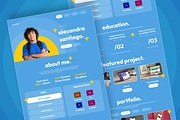 Alexandra Student Portfolio Landing, a Landing Page Template by productype1 (Thumbnail 4 of 5)