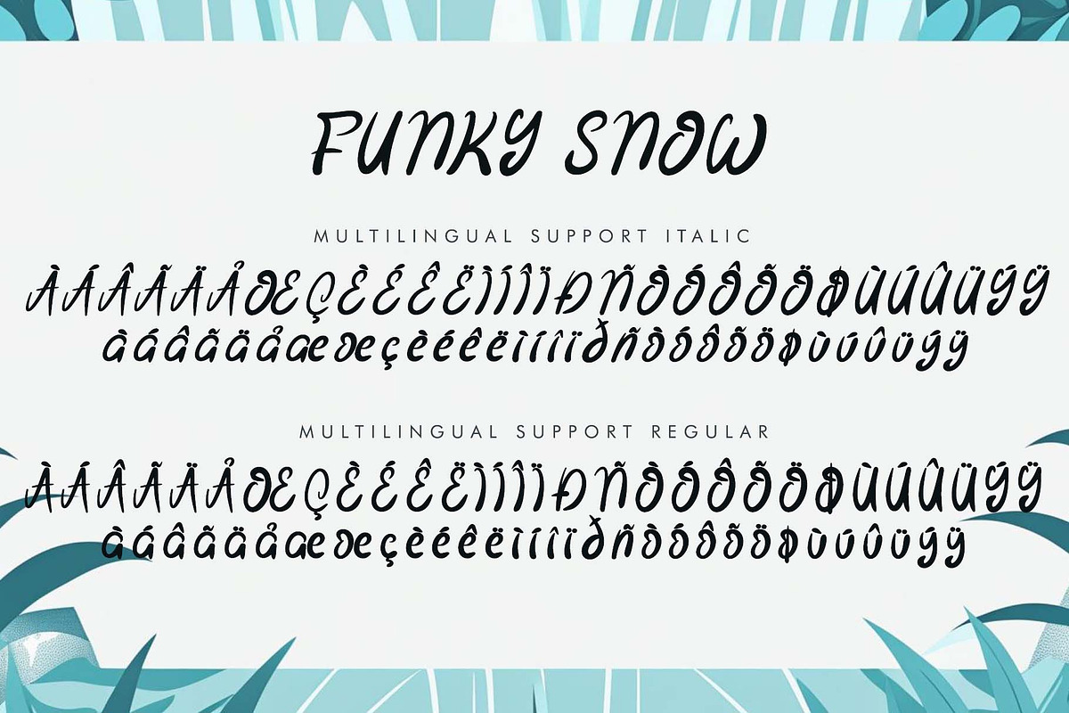 Funky Snow, a Blackletter Font by Yoga Letter (Photo 7 of 7)