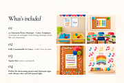 25 Classroom Poster Canva Mockups, an Advertising Mockup by Matisse Studio (Thumbnail 3 of 7)